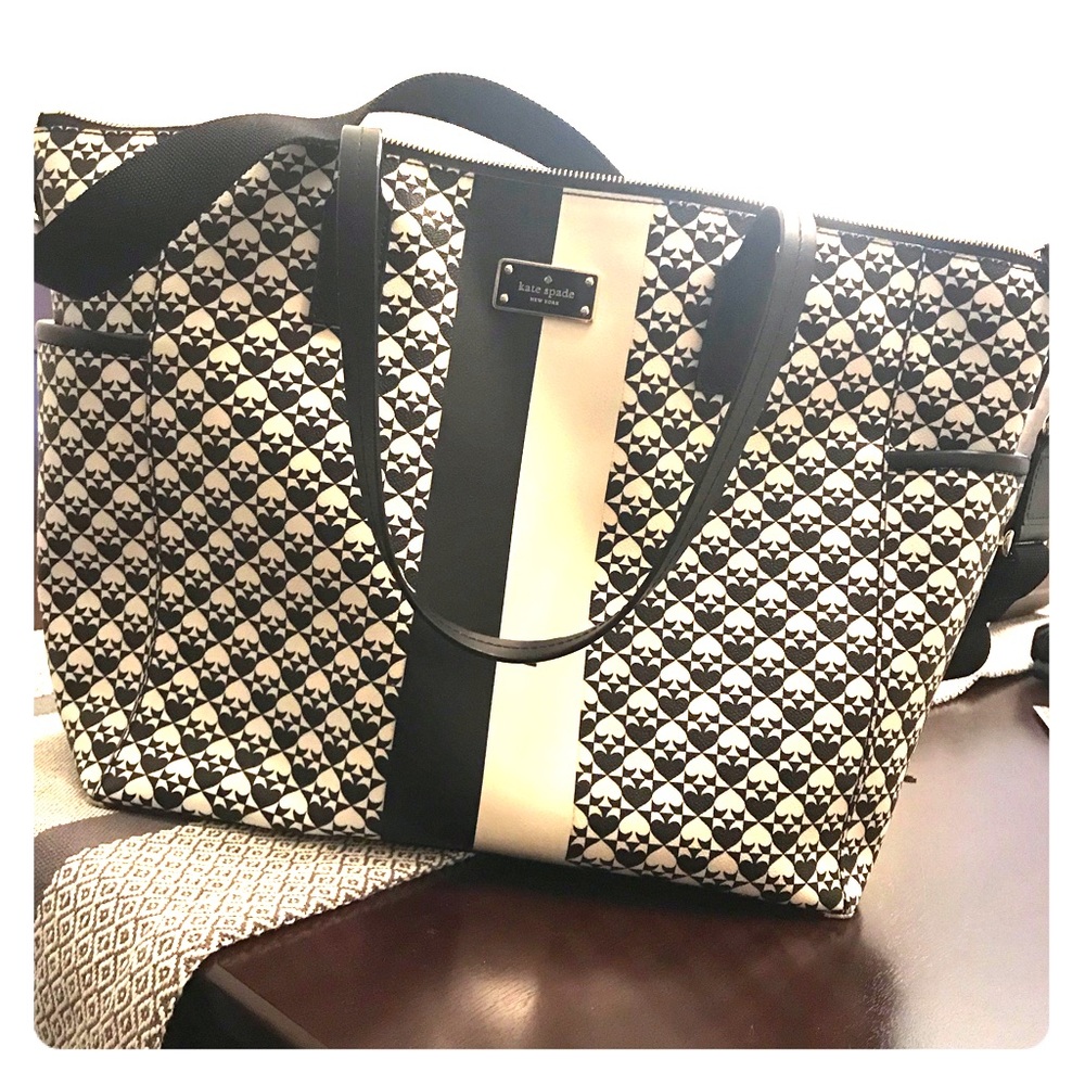 Kate Spade Diaper Bag - Black & White